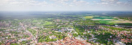 Kommunen Ein Siedlungsgebiet aus der Luft