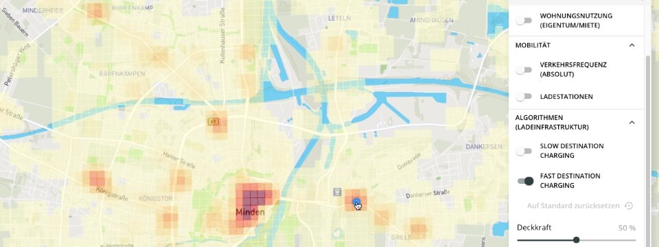 App-Ansicht der Location Insights