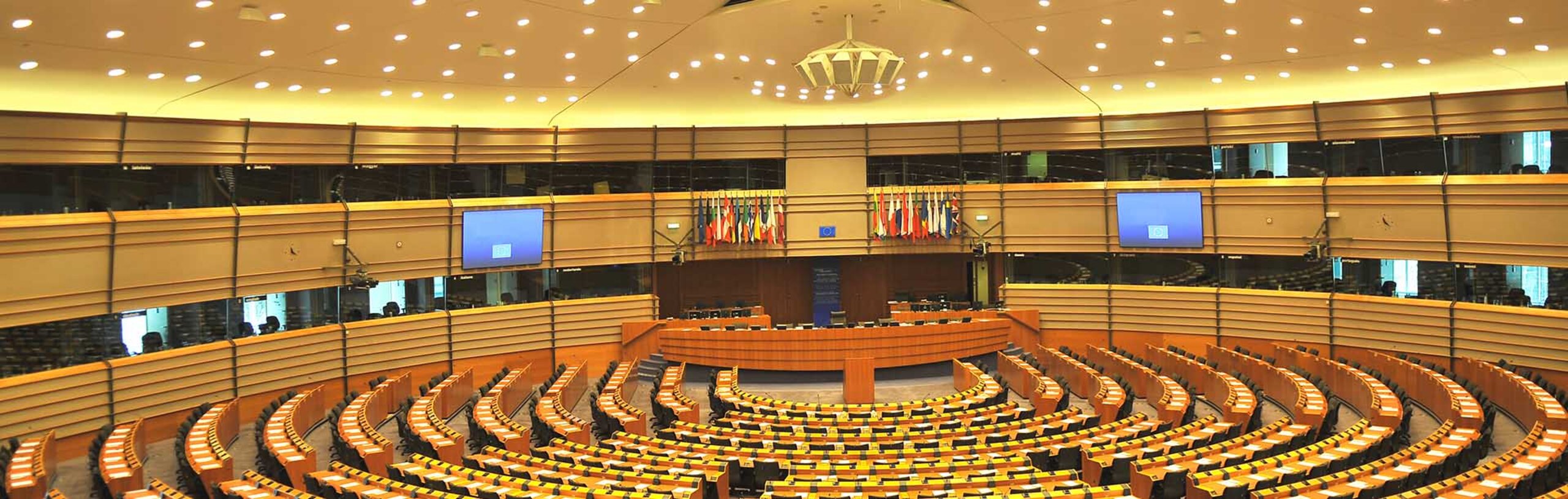 Leeres Europäischen Parlament Versammlung in Brüssel