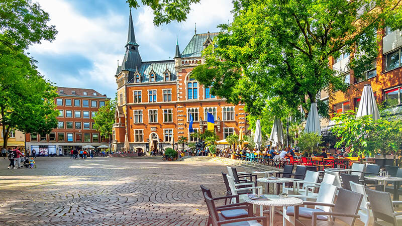 Der Rathausplatz in Oldenburg