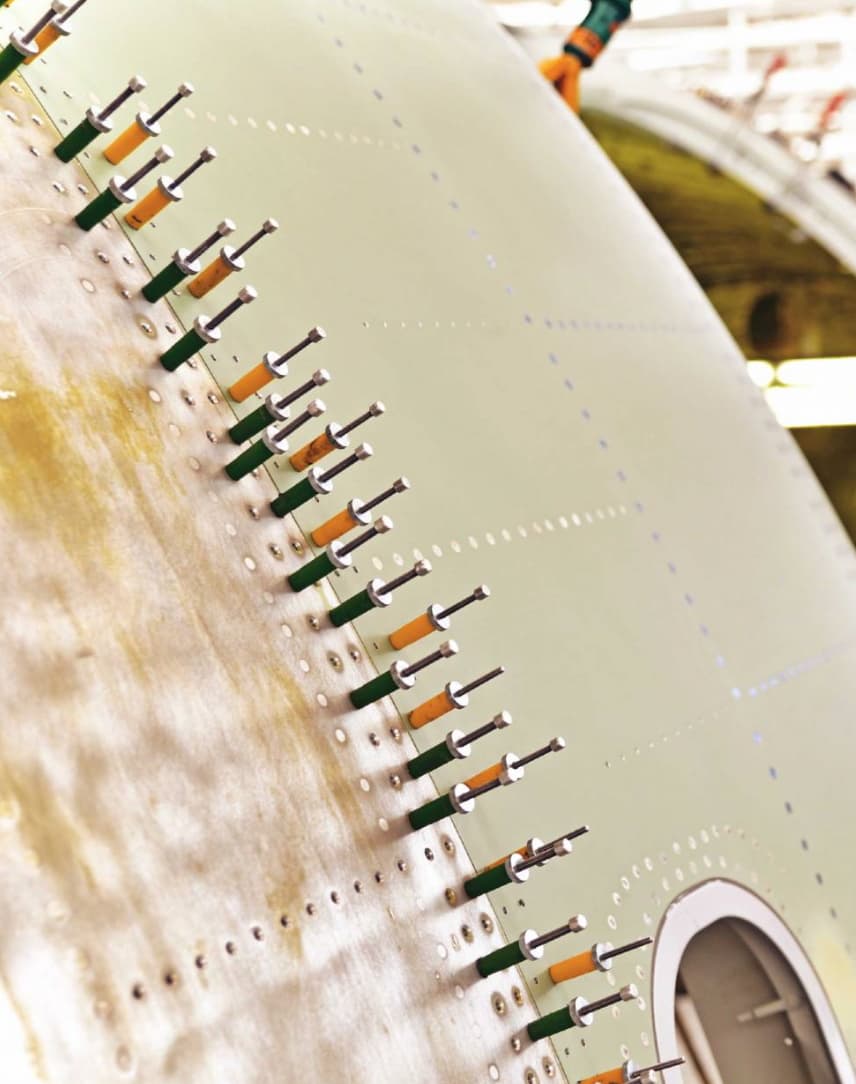 Aerotec Produktionshalle Detailaufnahme