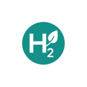 Wasserstoff-Icon: H2