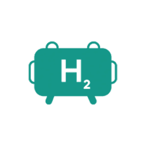 Wasserstoff-Icon: H2-Speicher
