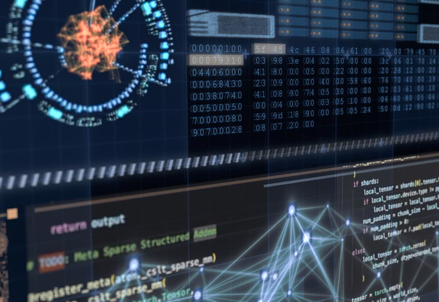 Darstellung Daten-Scan und -Vernetzung