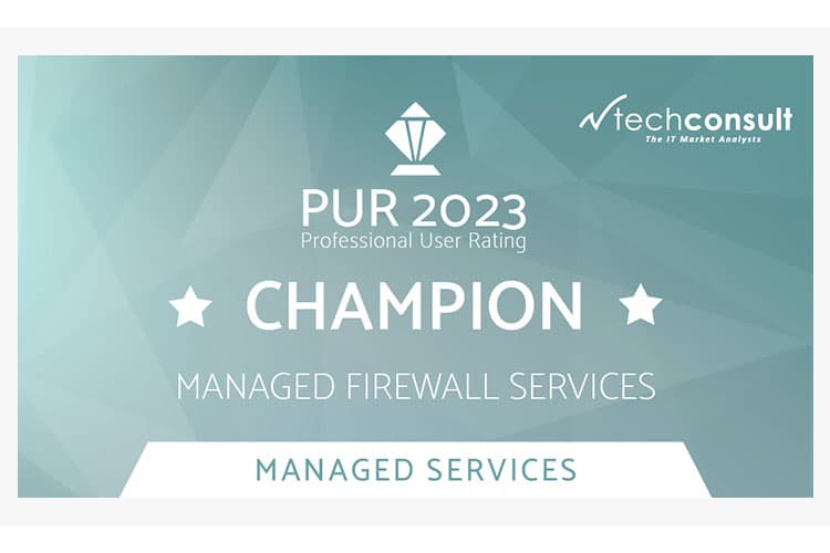 Siegel: Techconsult PUR 2023 Champion