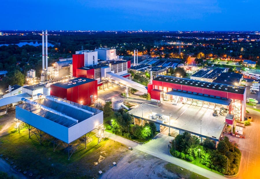 Das Müllheizkraftwerk Bremen aus der Luft