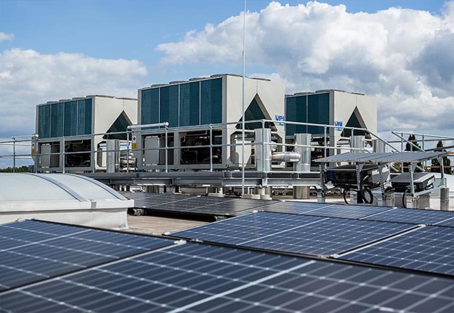 PV-Module auf einem Dach