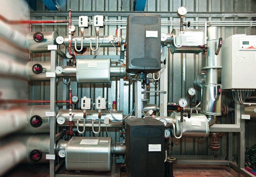 Rohrleitungen einer Heizungsanlage