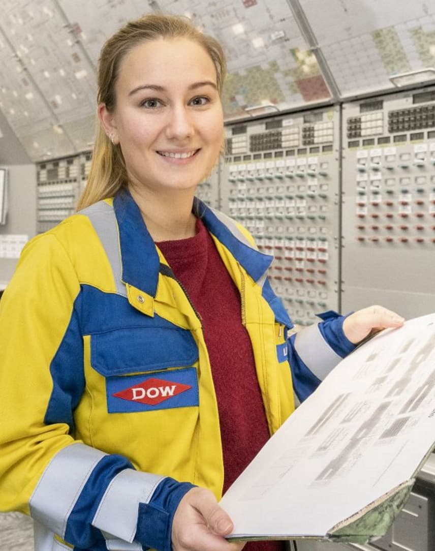 Mitarbeiterin in Kraftwerk