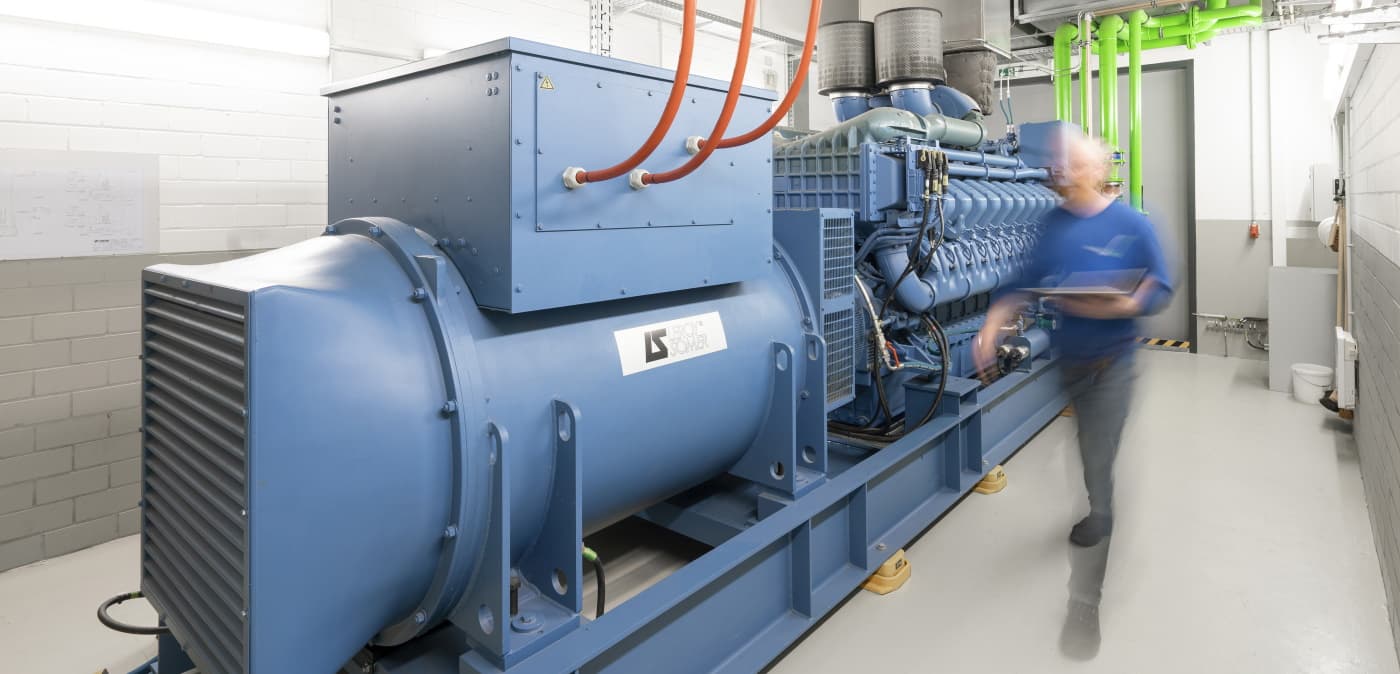 Mitarbeiter im Kraftwerk