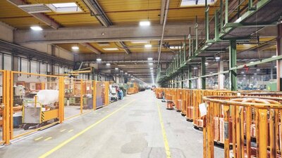 Eine Werkshalle