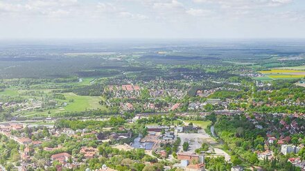 Ein Siedlungsgebiet aus der Luft