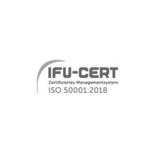 Siegel IFU-CERT - Zertifiziertes Managementsystem ISO 50001:2018