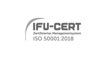 Siegel IFU-CERT - Zertifiziertes Managementsystem ISO 50001:2018