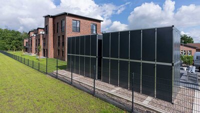 Eine Wohnanlage der Firma Specht mit Wärmepumpe