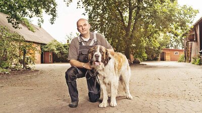 Carsten Wolters mit Hund