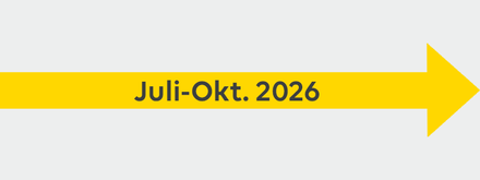 Juli - Oktober 2026 Pfeil: Juli - Oktober 2026