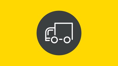 Die Zeichnung eines LKW