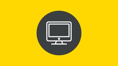 Die Zeichnung eines Monitors