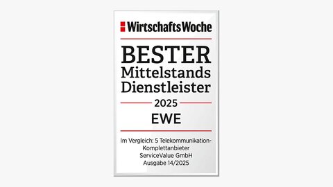 Siegel Wirtschaftswoche Bester Mittelstandsdienstleister