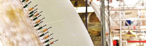 Premium Aerotec Ein Fllugzeug in Bau