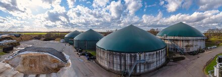 Biogasanlagen von Rainer Bolling Die Biogasanlagen von Rainer Bolling aus der Luft