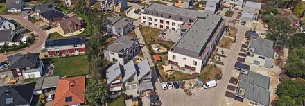 Triangel Worpswede Das Quartier in Worpswede aus der Luft