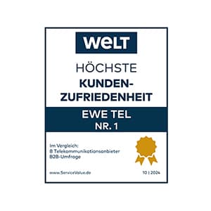 Siegel WELT: Höchste Kundenzufriedenheit